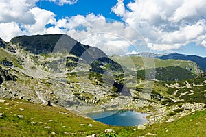Picturesque lake in the Rila mountains, Bulgaria