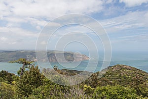 Picturesque landscape from mount Donald McLean lookout, Waitakere Ranges Regional Park, New Zealand