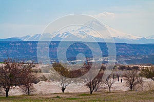 Picturesque landscape of Central Anatolia Turkey photo