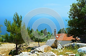 Picturesque landscape of Thassos Island