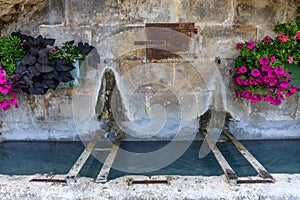 Picturesque medieval village of Banon in Provence. Old stones; Most beautiful villages in France