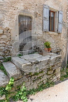 Picturesque medieval village of Banon in Provence. Old stones; Most beautiful villages in France