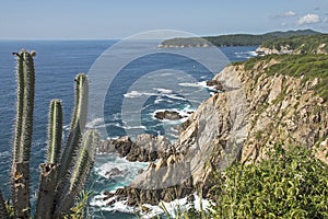 Picturesque Mexican Pacific Ocean coast