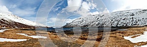Picturesque mountain Iceland landscape