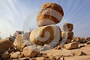 Picturesque nature landscape. Hampi, India