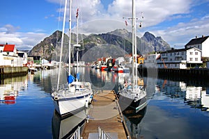 Picturesque Norway landscape. photo