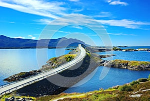 Picturesque Norway landscape. Atlanterhavsvegen photo
