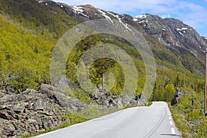 Picturesque Norway road