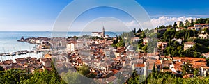 Picturesque old town Piran - Slovenia. photo
