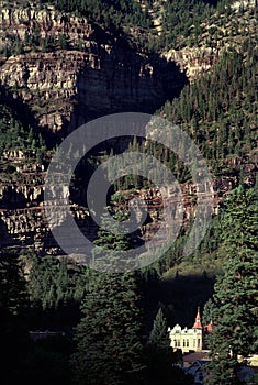 Picturesque Ouray Colorado Rocky Mountain Scenic View photo