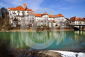 Picturesque panorama of Fussen. Germany