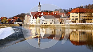 Picturesque panorama of Landsberg am Lech. Germany