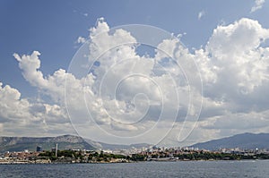 Picturesque panorama of Split. Split is the biggest coastal city in Croatia