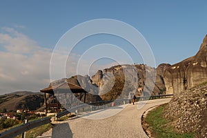 The picturesque path connecting Kalambaka with Kastraki, Meteora Monasteries