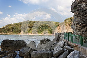 Picturesque path to Mogren beach in Budva