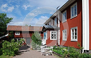 Picturesque red cottages