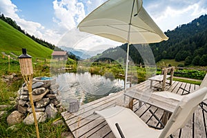 Picturesque Relaxing Point To Relax In The Alps