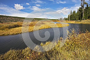 The picturesque river,