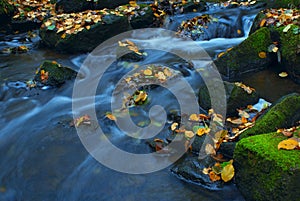 Picturesque river in Autumn