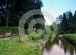 Picturesque river in summer