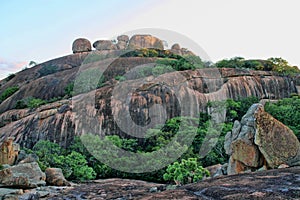 Picturesque rock formations of the Matopos National Park, Zimbabwe