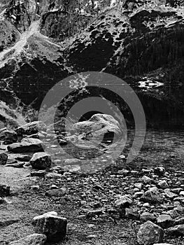 The picturesque rocks of Morksie Oko - POLAND photo