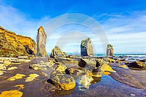 Picturesque rocks `Three Sisters`