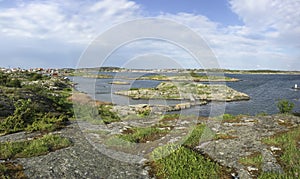 Picturesque rocky Swedish sea coast