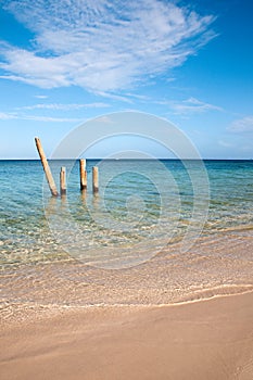 Picturesque sandy beach photo