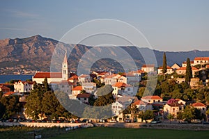 Picturesque scene of village Postira on Brac islan