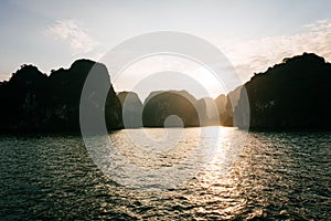 Picturesque sea landscape. Ha Long Bay, Vietnam