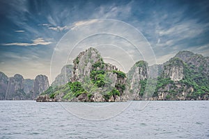 Picturesque sea landscape. Ha Long Bay, Vietnam