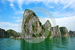 Picturesque sea landscape. HaLong Bay, Vietnam