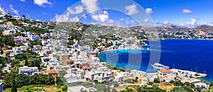 Beautiful Agia Marina village,panoramic view,Leros island,Greece photo