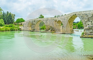 The picturesque Seljuq bridge, Aspendos