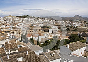 Picturesque Spanish white town. Antequera