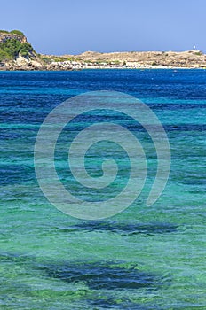 Picturesque St. Nicholas  beach situated on Vassilikos peninsula on the south east coast of Zakynthos island, Greece.