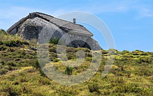 Picturesque stone house in Portuguese countryside