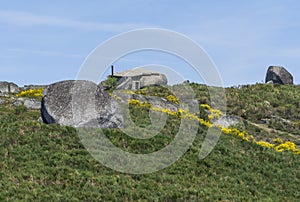 Picturesque stone house in Portuguese countryside