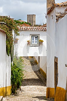 Picturesque street and architecture in Ãâbidos photo