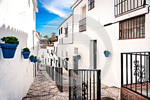 Picturesque street of Mijas