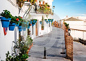 Picturesque street of Mijas photo