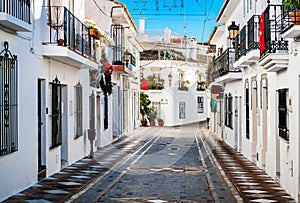 Picturesque street of Rancho Domingo. Spain photo