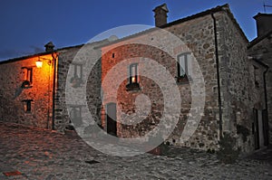 Picturesque street in San Leo