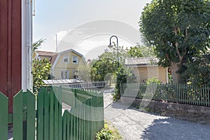 Picturesque street at Sandhamn photo