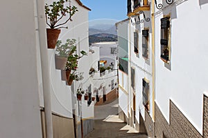 Picturesque streets of the town of Olvera, CÃÂ¡diz photo