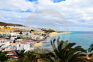 Playa del Matorral beach, Morro Jable, Canary Island of Fuerteventura, Spain