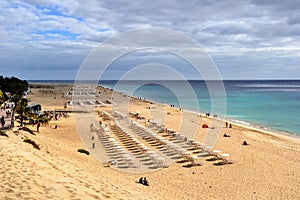 Playa del Matorral beach, Morro Jable, Canary Island of Fuerteventura, Spain