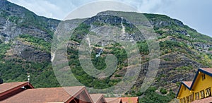 The picturesque surroundings of the Norwegian village of Flam