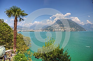 Picturesque swiss lake